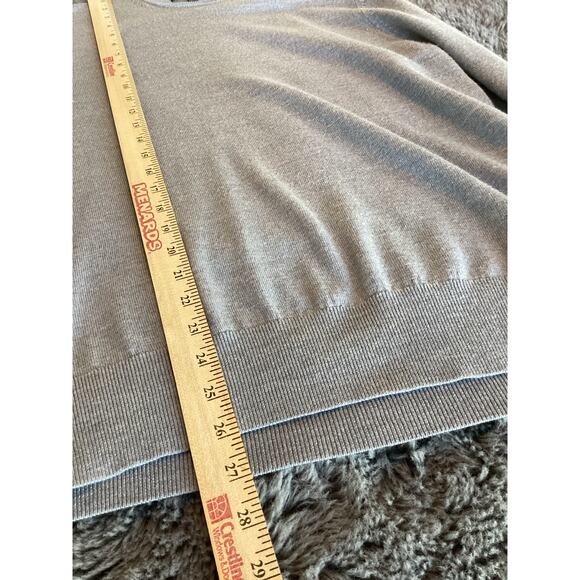 Bonobos Men's 100% fine merino wool  Pullover Sweater Gray Size Medium - Picture 7 of 7